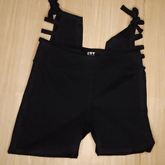 Joy Lab Black Athletic Leggings With Ankle Cutout Detail Medium - Picture 1 of 7